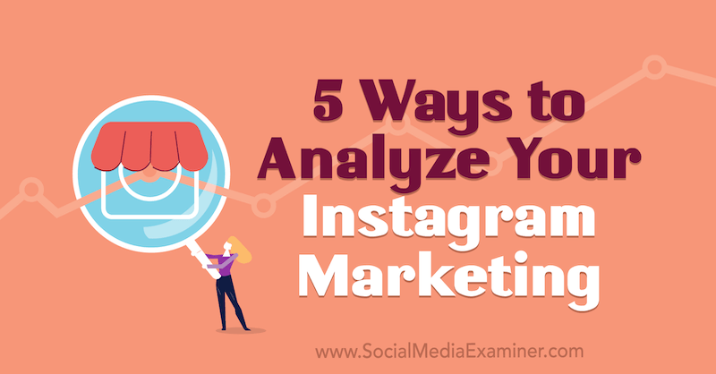 5 moduri de a vă analiza marketingul Instagram de către Tammy Cannon pe Social Media Examiner.