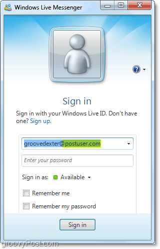 Windows Live Messenger poate fi utilizat împreună cu contul de domeniu dacă îl configurați