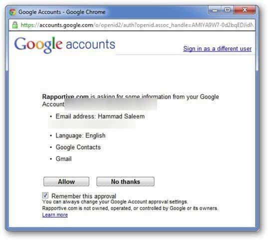 Autorizare Google