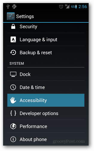 accesibilitate Android