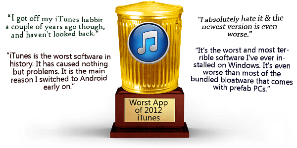 iTunes-cel mai rău software