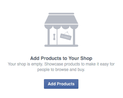 adăugați produse la magazinul facebook