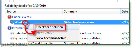 verificați soluțiile pentru Windows 7 pentru probleme