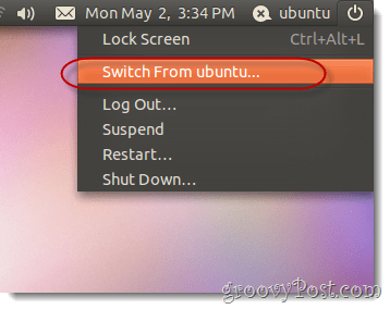 comutați forma ubuntu