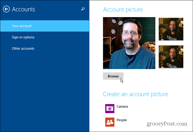 Cum să schimbați imaginea contului dvs. Windows 8.1