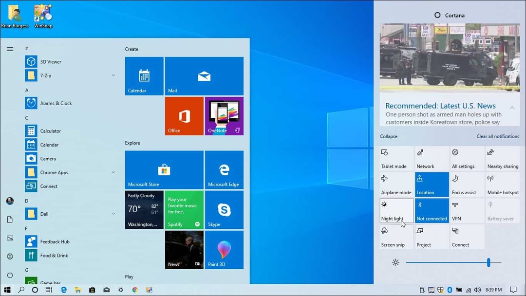 Actualizare completă a Windows 10 1903 mai 2019