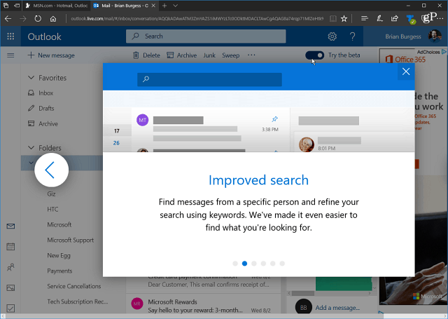 Cum să accesați Outlook Beta Microsoft.com chiar acum