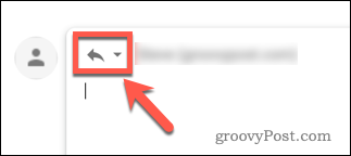 Selectarea unui tip de răspuns în Gmail