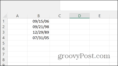 date formatate excel