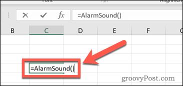 sunet de alarmă de test excel