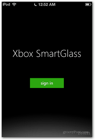 Xbox SmartGlass Conectați-vă la iOS