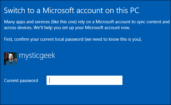Treceți la Cont Microsoft