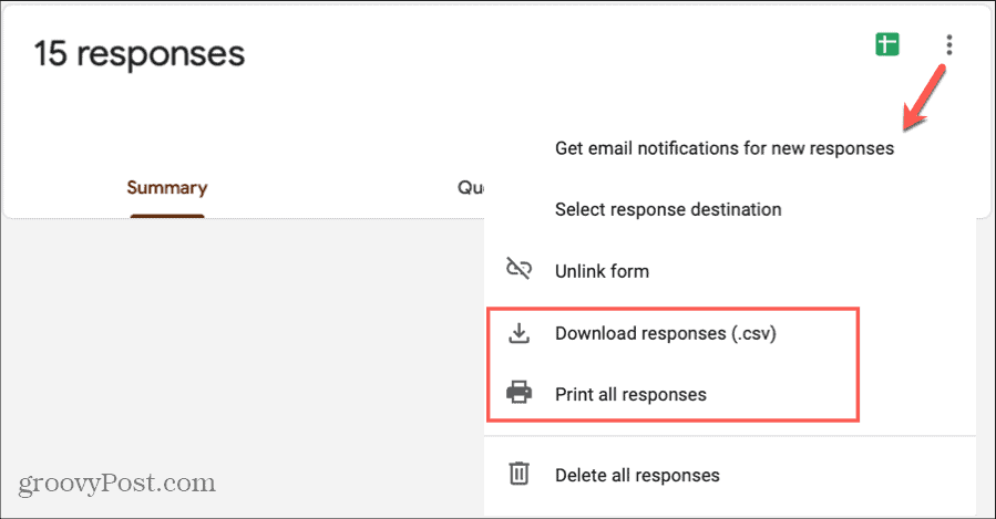 Google Forms Răspunsuri Imprimare descărcare