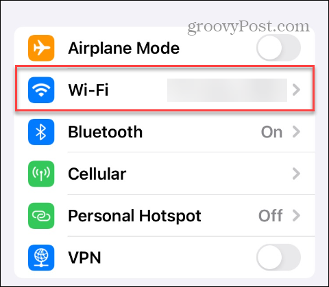 Uitați de o rețea Wi-Fi pe un iPhone