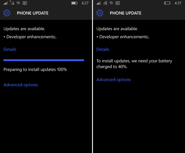 Windows 10 Mobile Preview (Previzualizare mobilă) Obține actualizare pentru dezvoltatori