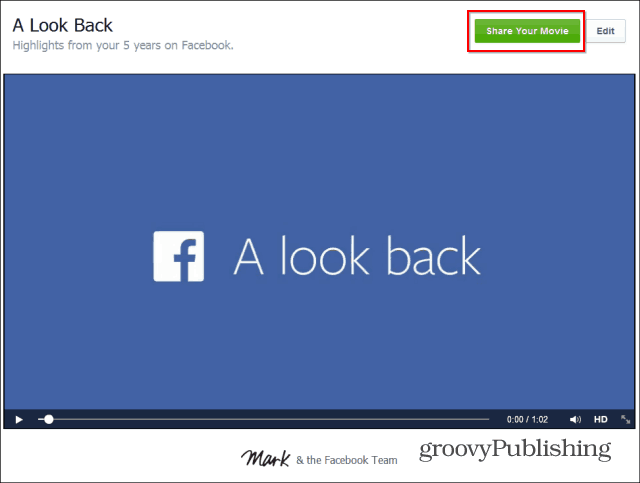 Cum să editați videoclipul Facebook „O privire înapoi”