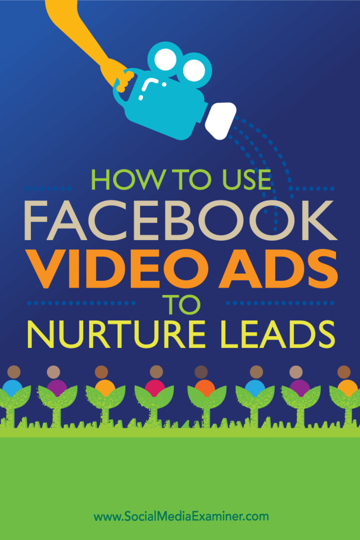 Cum se utilizează reclame video Facebook pentru a hrăni clienții potențiali: Social Media Examiner