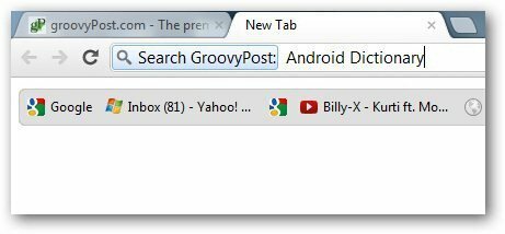 Motoare de căutare Chrome 6
