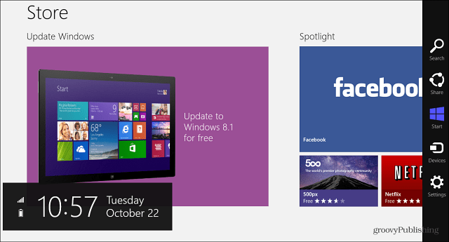 Windows RT 8.1 Actualizează în sfârșit Înapoi în Windows Store