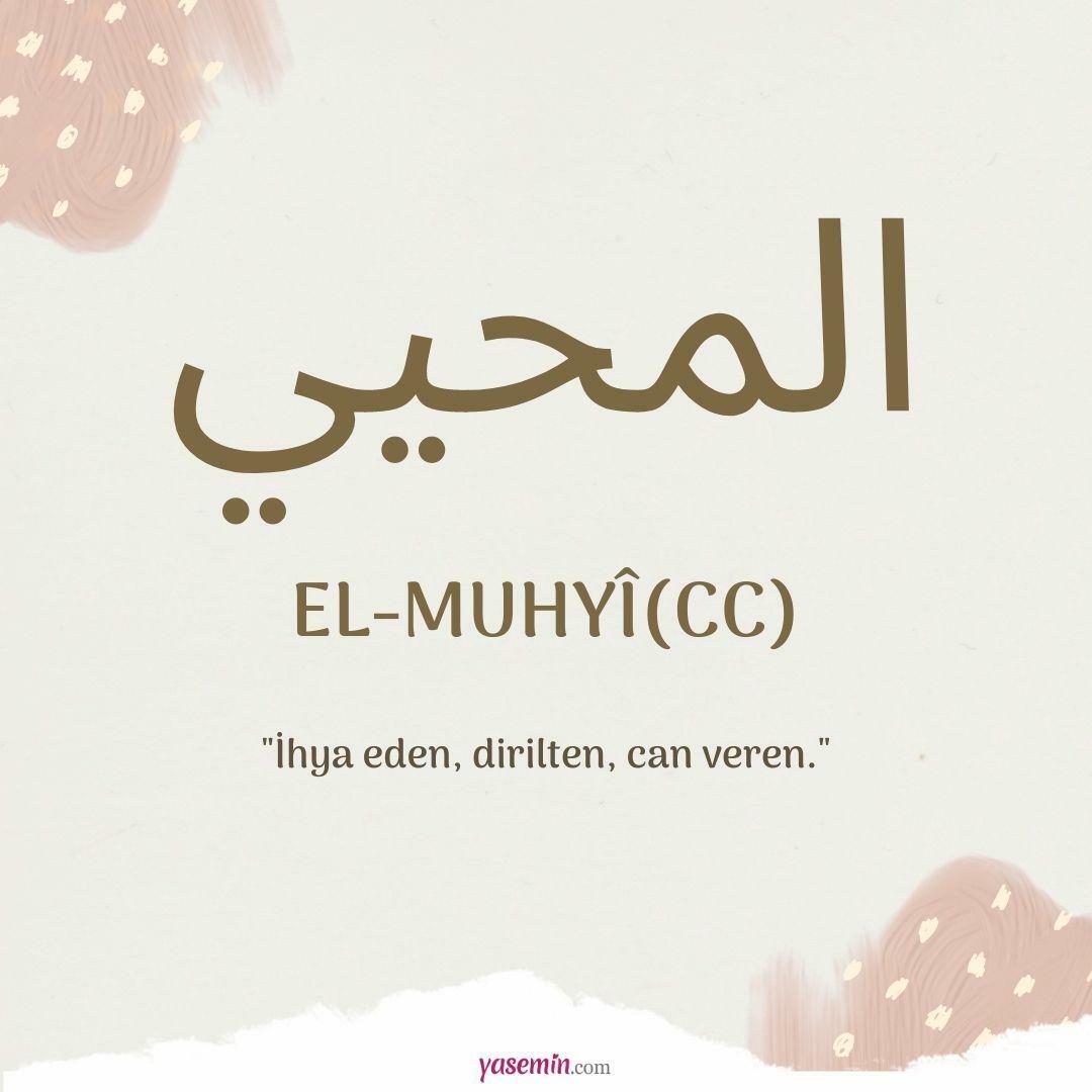 Ce înseamnă al-Muhyi (cc)?