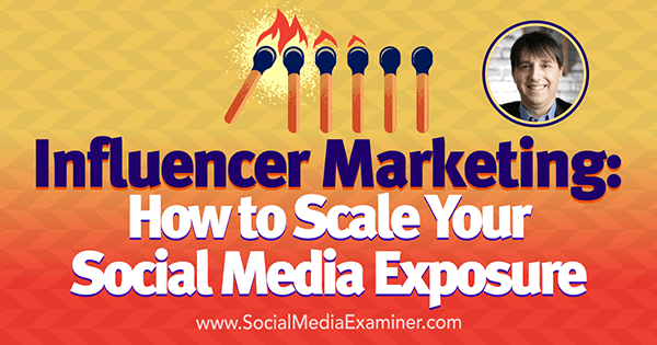 Influencer Marketing: Cum să vă scalați expunerea la rețelele sociale, oferind informații de la Neal Schaffer pe podcastul de socializare.