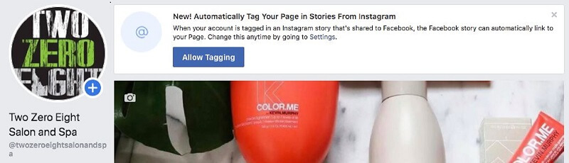 Facebook a lansat o nouă funcție de etichetare automată, care permite utilizatorilor și altor pagini să eticheteze o marcă de pagini în povestirile lor.