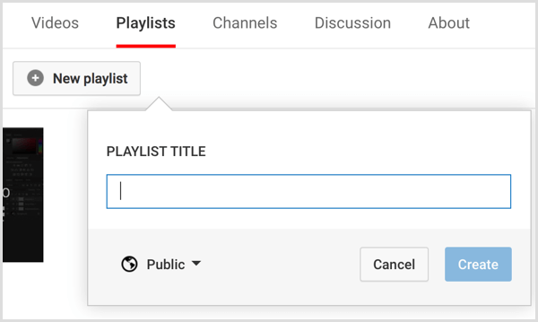 Canalul YouTube creează o listă de redare