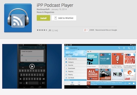 aplicația podcast player