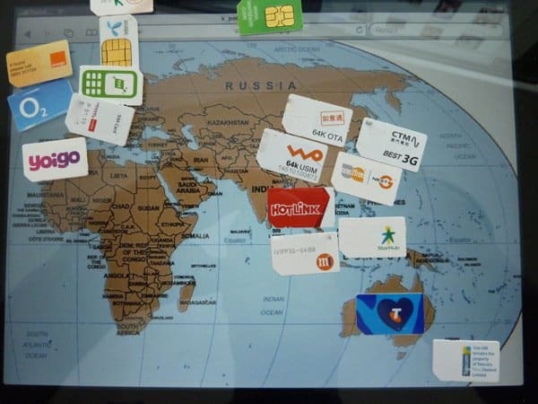 Harta mondială a cartelelor SIM