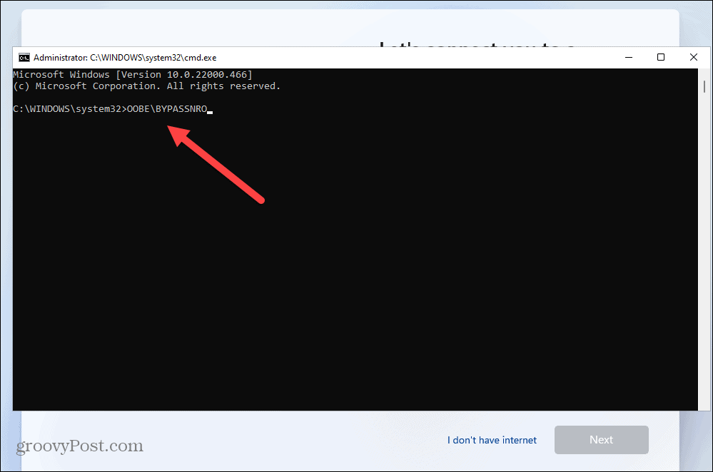 Instalați Windows 11 fără o conexiune la internet