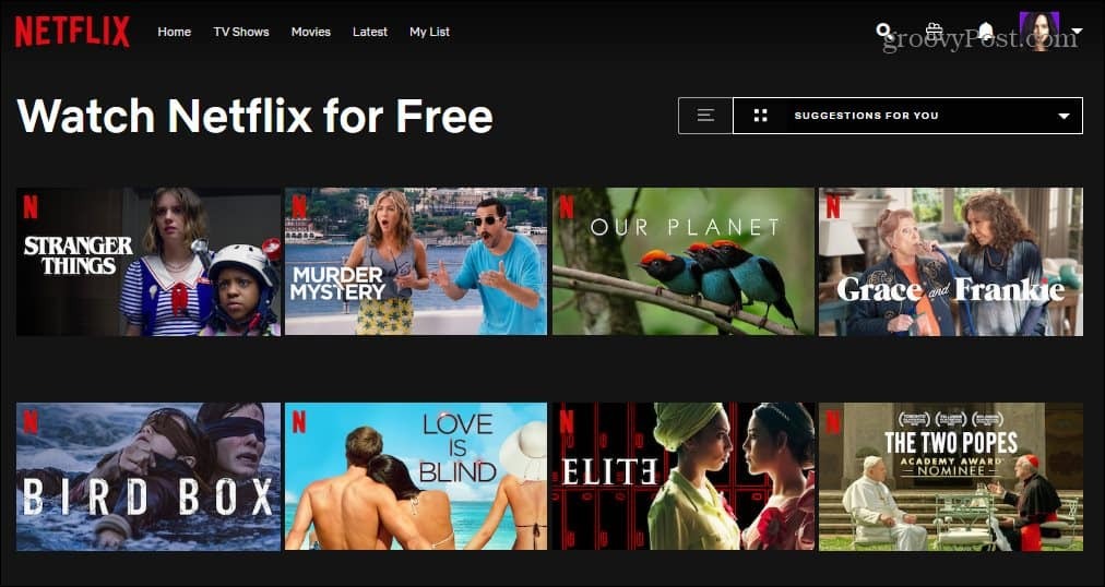 Netflix gratuit