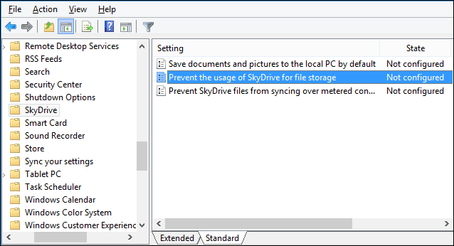 Cum să ascundeți sau să dezactivați SkyDrive / OneDrive în Windows 8.1