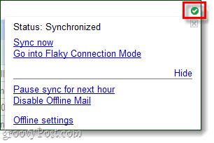sincronizat modul offline gmail 