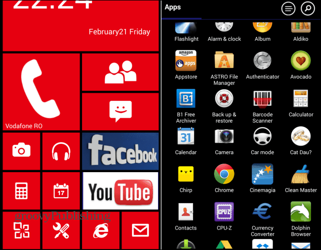 Asigurați-vă Android ca Windows Phone cu Launcher 8