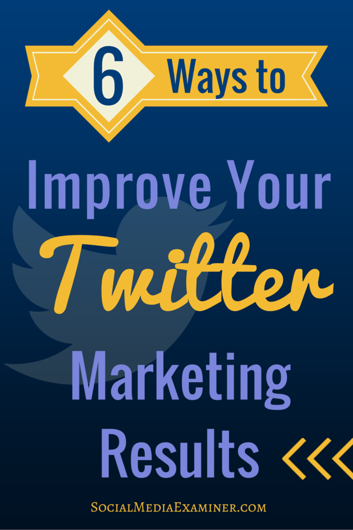 cum să îmbunătățiți marketingul pe Twitter