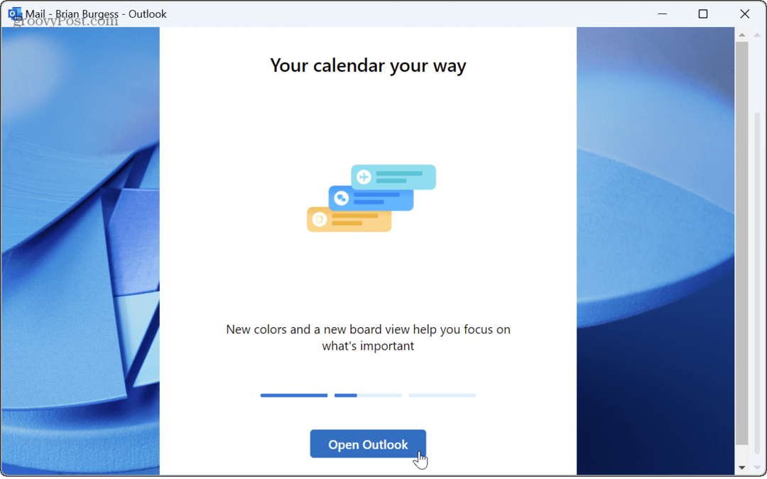 Schimbați noua temă a aplicației Outlook