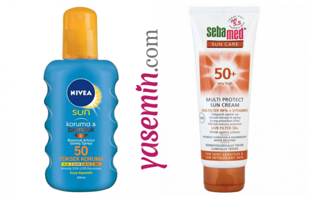 NIVEA Sunscreen Sunscreen & Bronzing Spray & SEBAMED Sun Cream F50+ 75ml