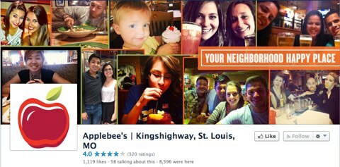 pagina de facebook applebees