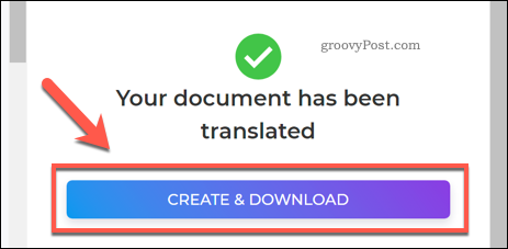 Salvarea unui fișier PDF tradus utilizând DeftPDF