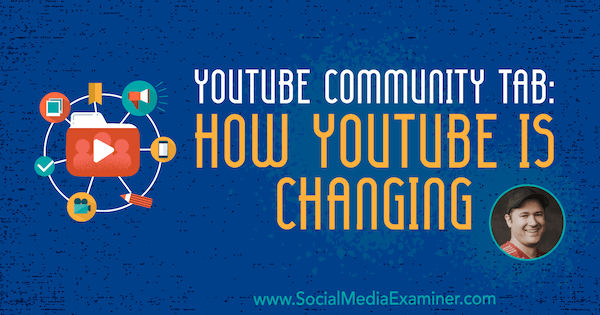 Fila Comunitate YouTube: Cum se schimbă YouTube, oferind informații de la Tim Schmoyer pe podcastul de socializare pentru marketing.