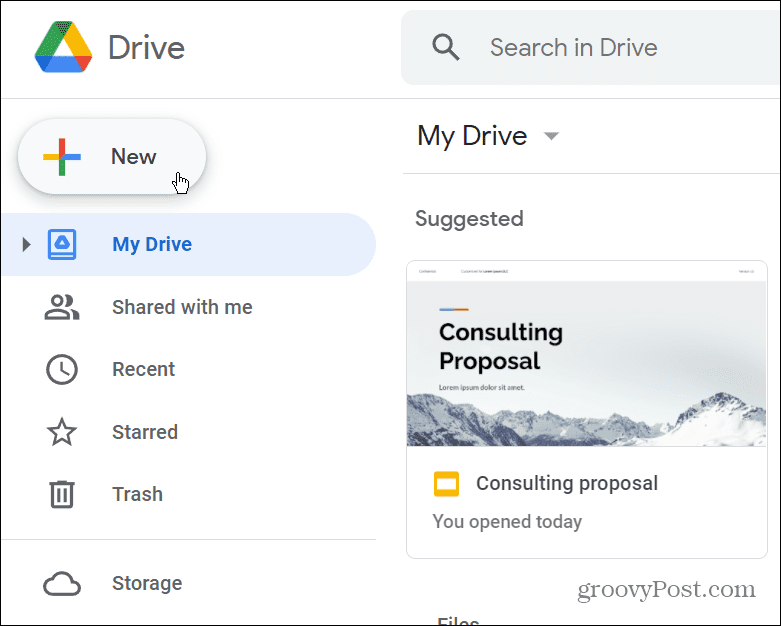 Google Drive Nou