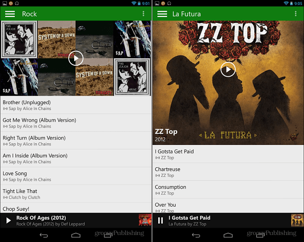 Xbox Music pe Android