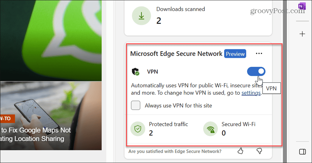 Utilizați Microsoft Edge VPN
