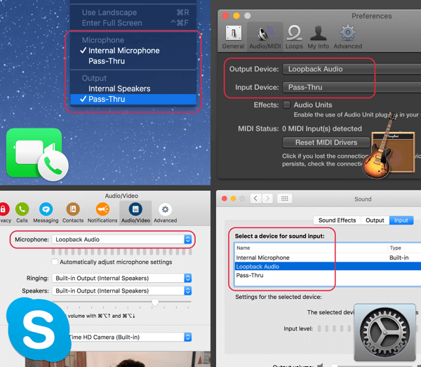 Loopback permite utilizatorilor Mac să redirecționeze sunetul de la Zoom sau Skype la OBS Studio pentru a captura sunetul unui co-gazdă.