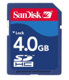 Sandisk SDHC de memorie de 4 GB