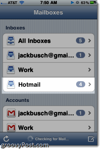 Adăugarea Hotmail Exchange ActiveSync la iPhone