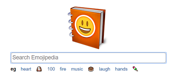 Emojipedia este un motor de căutare pentru emoji.