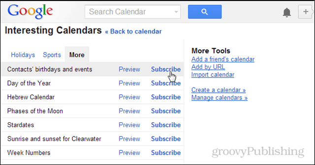Cum să copiați aniversările de contact în calendarul dvs. Google