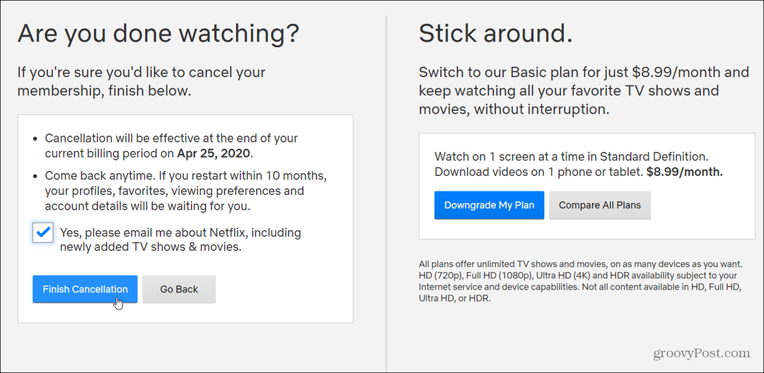 Cum să vă anulați abonamentul la Netflix