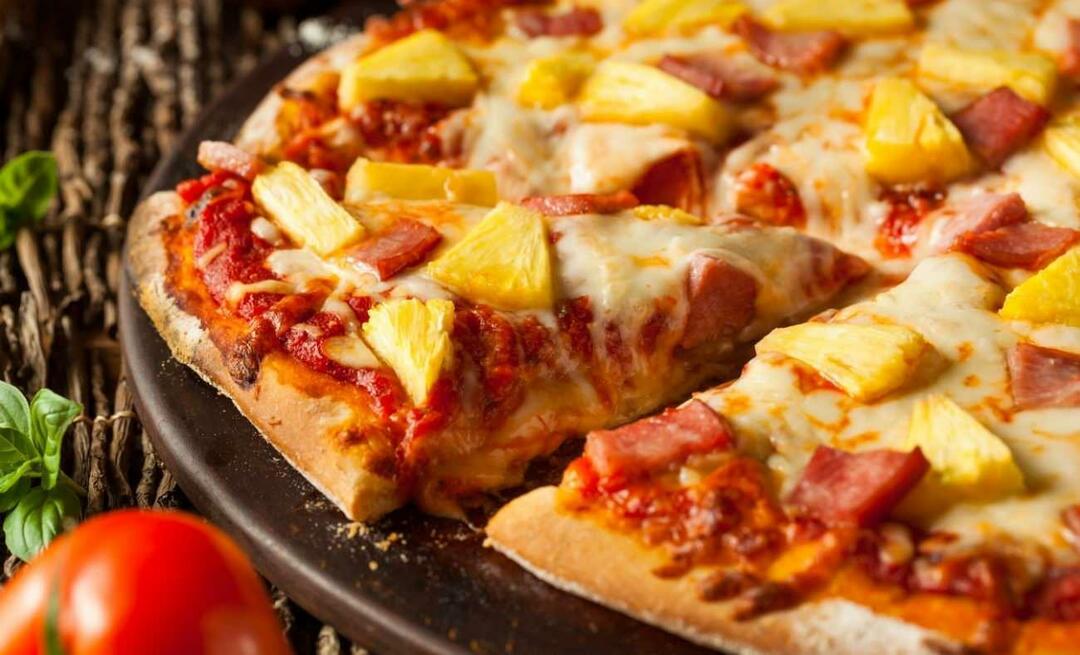Cum se prepară pizza cu ananas În ce țară a fost descoperită pizza cu ananas?